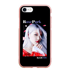 Чехол iPhone 7/8 матовый Blackpink Rose Red Kimono, цвет: 3D-светло-розовый