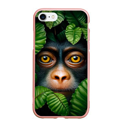 Чехол iPhone 7/8 матовый Черная обезьянка