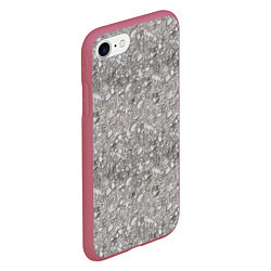 Чехол iPhone 7/8 матовый Гравий, цвет: 3D-малиновый — фото 2