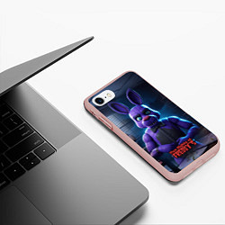 Чехол iPhone 7/8 матовый Five Nights at Freddys Bonnie, цвет: 3D-светло-розовый — фото 2