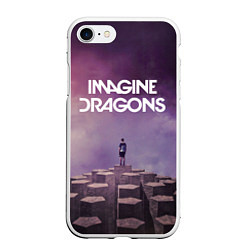 Чехол iPhone 7/8 матовый Imagine Dragons обложка альбома Night Visions, цвет: 3D-белый