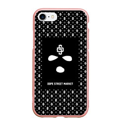 Чехол iPhone 7/8 матовый Phantom ski mask, цвет: 3D-светло-розовый