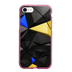 Чехол iPhone 7/8 матовый Black yellow elements