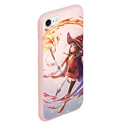 Чехол iPhone 7/8 матовый Коносуба Мэгумин, цвет: 3D-светло-розовый — фото 2