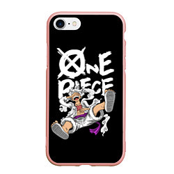 Чехол iPhone 7/8 матовый One piece - gear 5 luffy, цвет: 3D-светло-розовый