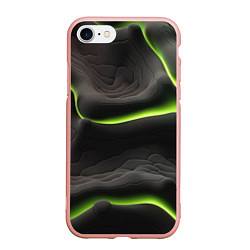 Чехол iPhone 7/8 матовый Green black texture