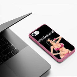 Чехол iPhone 7/8 матовый Боа Хенкок - Ван пис, цвет: 3D-малиновый — фото 2