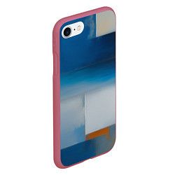 Чехол iPhone 7/8 матовый Синяя палитра, цвет: 3D-малиновый — фото 2