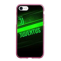 Чехол iPhone 7/8 матовый Juventus green line