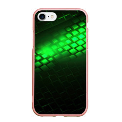 Чехол iPhone 7/8 матовый Неоновые зеленые пластины