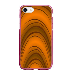 Чехол iPhone 7/8 матовый Гнутое дерево, цвет: 3D-малиновый