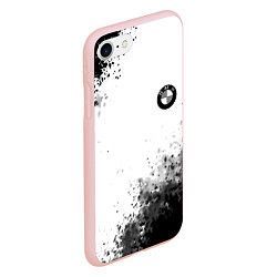 Чехол iPhone 7/8 матовый Bmw краски спорт, цвет: 3D-светло-розовый — фото 2