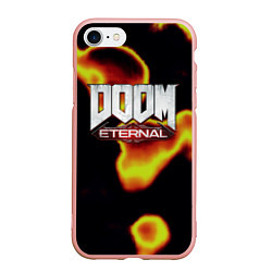 Чехол iPhone 7/8 матовый Doom eternal mars, цвет: 3D-светло-розовый