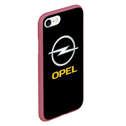 Чехол iPhone 7/8 матовый Opel sport car, цвет: 3D-малиновый — фото 2