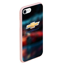 Чехол iPhone 7/8 матовый Chevrolet sport, цвет: 3D-светло-розовый — фото 2