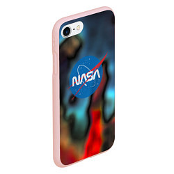 Чехол iPhone 7/8 матовый Nasa space star collection, цвет: 3D-светло-розовый — фото 2