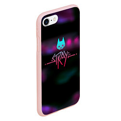 Чехол iPhone 7/8 матовый Stray cats, цвет: 3D-светло-розовый — фото 2