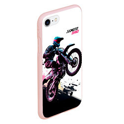 Чехол iPhone 7/8 матовый Moto band, цвет: 3D-светло-розовый — фото 2