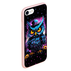 Чехол iPhone 7/8 матовый Magic owl, цвет: 3D-светло-розовый — фото 2