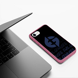 Чехол iPhone 7/8 матовый Evil geniuses style, цвет: 3D-малиновый — фото 2