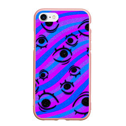 Чехол iPhone 7/8 матовый Not to panic, цвет: 3D-светло-розовый