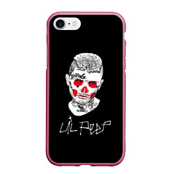 Чехол iPhone 7/8 матовый Lil Peep idol 2023, цвет: 3D-малиновый