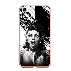 Чехол iPhone 7/8 матовый Karlax- Baldeurs gate 3, цвет: 3D-светло-розовый
