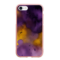 Чехол iPhone 7/8 матовый Акварелика, цвет: 3D-светло-розовый