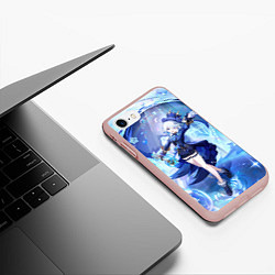 Чехол iPhone 7/8 матовый Genshin Impact Furina, цвет: 3D-светло-розовый — фото 2