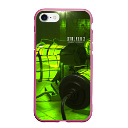Чехол iPhone 7/8 матовый STALKER 2 капсулы осознания, цвет: 3D-малиновый