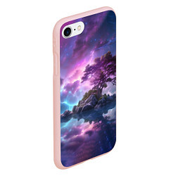 Чехол iPhone 7/8 матовый Волшебный остров, цвет: 3D-светло-розовый — фото 2