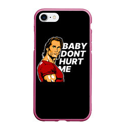 Чехол iPhone 7/8 матовый Baby dont hurt me - Mike OHearn, цвет: 3D-малиновый