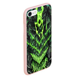 Чехол iPhone 7/8 матовый Green slime, цвет: 3D-светло-розовый — фото 2
