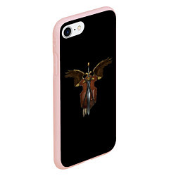 Чехол iPhone 7/8 матовый Вархаммер - щит и меч, цвет: 3D-светло-розовый — фото 2