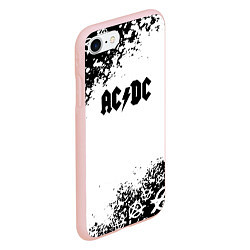 Чехол iPhone 7/8 матовый AC DC anarchy rock, цвет: 3D-светло-розовый — фото 2