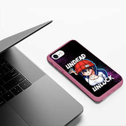 Чехол iPhone 7/8 матовый Undead Unluck - Characters, цвет: 3D-малиновый — фото 2