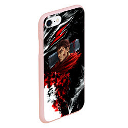 Чехол iPhone 7/8 матовый Berserk anime logo, цвет: 3D-светло-розовый — фото 2