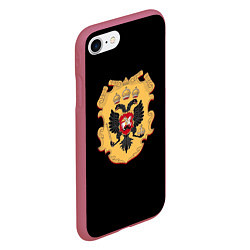 Чехол iPhone 7/8 матовый Имперский герб символкика, цвет: 3D-малиновый — фото 2