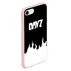 Чехол iPhone 7/8 матовый Dayz огонь апокалипсис, цвет: 3D-светло-розовый — фото 2