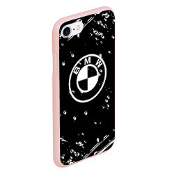 Чехол iPhone 7/8 матовый BMW sport color, цвет: 3D-светло-розовый — фото 2