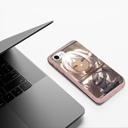 Чехол iPhone 7/8 матовый Sousou no Frieren books, цвет: 3D-светло-розовый — фото 2