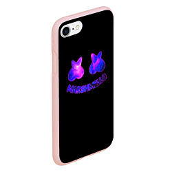 Чехол iPhone 7/8 матовый Маршмелло клубная музыка, цвет: 3D-светло-розовый — фото 2