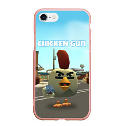 Чехол iPhone 7/8 матовый Chicken Gun - shooter