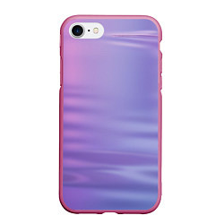 Чехол iPhone 7/8 матовый Неоновая поверхность воды, цвет: 3D-малиновый