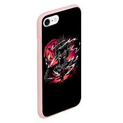 Чехол iPhone 7/8 матовый Dragon Ball - Vegeta, цвет: 3D-светло-розовый — фото 2
