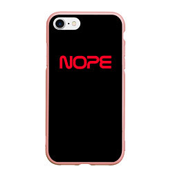Чехол iPhone 7/8 матовый Nope - NASA, цвет: 3D-светло-розовый