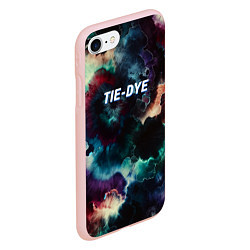 Чехол iPhone 7/8 матовый Tie - dye, цвет: 3D-светло-розовый — фото 2