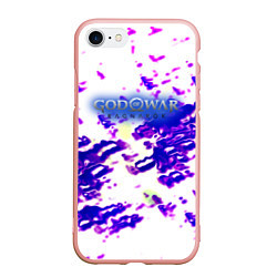 Чехол iPhone 7/8 матовый God of war ragnarok abstraction, цвет: 3D-светло-розовый