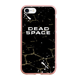 Чехол iPhone 7/8 матовый Dead space текстура, цвет: 3D-светло-розовый