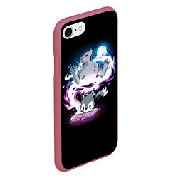 Чехол iPhone 7/8 матовый Мечта волчонка, цвет: 3D-малиновый — фото 2